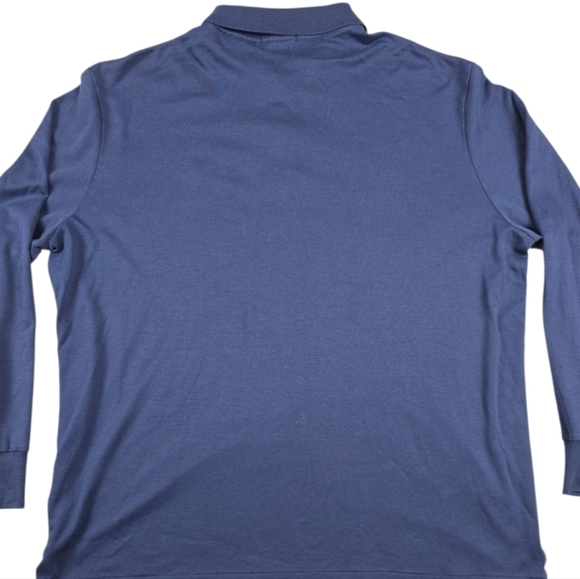 Polo Ralph Lauren Classic Fit Long Sleeve Polo Men's XL Navy Blue 100% Cotton - Picture 7 of 9